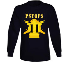 Load image into Gallery viewer, Army - Psyops W Branch Insignia - 11th Battalion Numeral - Line X 300 V1 Long Sleeve
