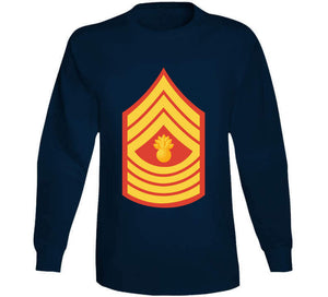 Usmc - Enlisted Insignia - E9 - Master Gunnery Sergeant (mgysgt) - Dress Blue Wo Txt X 300 T Shirt