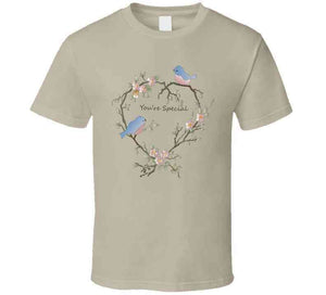 Birds - You Are Special On White T Shirt