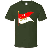 Load image into Gallery viewer, Army - 11th Armored Cavalry Regiment Guidon W Staff Waving T Shirt
