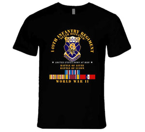 Army -  149th Infantry Regiment - Battle Of Leyte-luzon - Coa - Wwii Pac Svc X 300 T Shirt