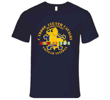 Load image into Gallery viewer, C Troop, 1st-9th Cavalry - Headhunters - Vietnam Vet W 1966-1967 Vn Sv Svc Long Sleeve T Shirt
