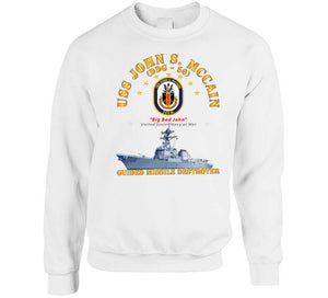 Navy - Destroyer - Uss John S Mccain - Ship T Shirt