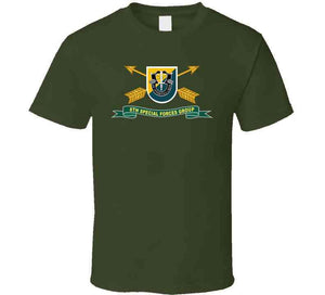 Army - 8th Special Forces Group - Flash W Br - Ribbon X 300 T Shirt