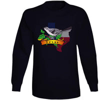 Load image into Gallery viewer, Texas Mockingbird W Texas Flag T Shirt
