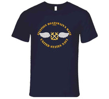 Load image into Gallery viewer, Navy - Rate - Aviation Boatswain&#39;s Mate - Gold Anchor W Txt T Shirt
