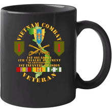 Load image into Gallery viewer, Army - Vietnam Combat Infantry Vet - 1st Squadron 4th Cav - 1st Inf Div Ssi T Shirt
