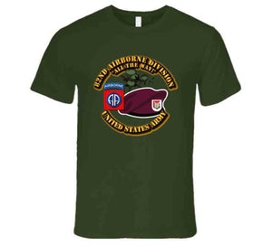 Army - 82nd Airborne Div - Beret - Mass Tac - Maroon  - 1 Recon Sqn 17th Cav T Shirt