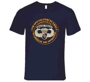 SOF - 5th SFG - Airborne Badge - Vietnam T Shirt