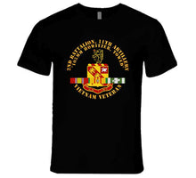 Load image into Gallery viewer, Army - 2nd Battalion, 11th Artillery (105mm Howitzer, Towed) W Vn Svc Ribbon X 300 T Shirt
