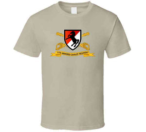 Army  - 11th Armored Cavalry Regiment - Ssi W Br - Ribbon X 300 T Shirt