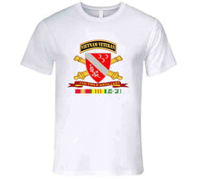 Load image into Gallery viewer, Army - 7th Field Artillery W Br - Ribbon Vn Svc Vet Tab T Shirt
