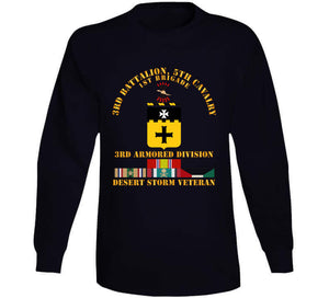 Army - 3rd Bn, 5th Cavalry - 3rd Armored Div - Desert Storm Veteran T Shirt