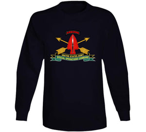 Army - Us Army Special Operations Command - Sine Pari - Ssi W Br - Ribbon X 300 T Shirt