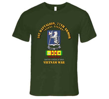 Load image into Gallery viewer, Army - 1st Bn 77th Armor W 8 Vn Campaign Stars Long Sleeve T Shirt
