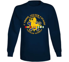 Load image into Gallery viewer, C Troop, 1st-9th Cavalry - Headhunters - Vietnam Vet W 1966-1967 Vn Sv Svc Long Sleeve T Shirt
