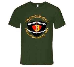 Usmc - 3rd Marine Regiment - Fortuna Fortes Juvat T Shirt