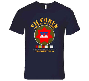 Army -  Vii Corps - The Jayhawk Corps - Ssi W Cold War Svc X 300 T Shirt