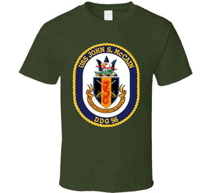 Navy - Uss John S. Mccain (ddg-56) Wo Txt T Shirt