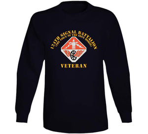 Army - 124th Signal Bn - The Voice Of The Iron Horse - Ssi - Veteran  X 300 T Shirt