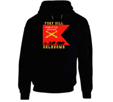 Load image into Gallery viewer, Army - Fort Sill, Home Of Artillery Guidon W Cassion - Black X 300 T Shirt
