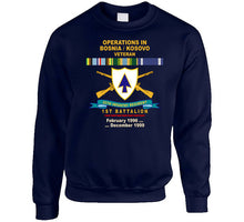 Load image into Gallery viewer, Army - 26th Infantry Regiment - Dui W Br - Ribbon - Top - 1st Bn W Bosnia - Kosovo Svc  X 300 T Shirt
