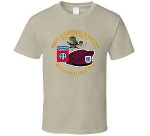 Army - 82nd Airborne Division, "All the way" with Beret and Mass Tactical Jump, 325th Infantry - T Shirt, Premium and Hoodie
