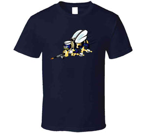 Navy - Seabee - Bee Only  - No Shadow X 300 T Shirt