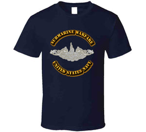 Navy - Submarine Badge - Silver T Shirt