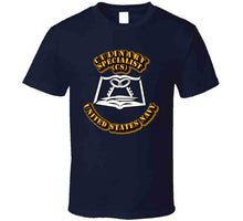 Load image into Gallery viewer, Navy - Rate - Culinary Specialist T Shirt
