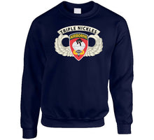 Load image into Gallery viewer, Army - Airborne Badge - 555th Parachute Infantry Bn - Ssi W  Triple Nickles Tab X 300 T Shirt
