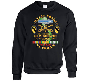 Army - Vietnam Combat Cavalry Veteran W C Company 2nd Bn 12th Cav W Cib - 1st Cav Div X 300 Classic T Shirt, Crewneck Sweatshirt, Hoodie, Long Sleeve, Mug