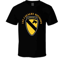 Load image into Gallery viewer, Army - 1st Cavalry Division Ssi W Airmobile Tab Long Sleeve T Shirt
