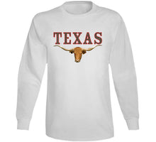 Load image into Gallery viewer, Texas - Rattler Skin -texas Longhorn - Outline Red X 300 T Shirt
