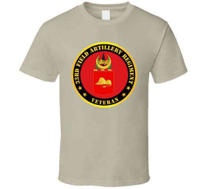 Army - 33rd Field Artillery Regiment - Veteran with Coat of Arms T Shirt, Premium and Hoodie