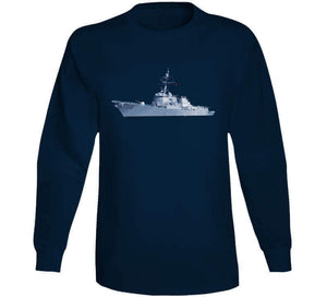 Navy - Destroyer - Uss John S Mccain -  Ship Only Wo Txt T Shirt