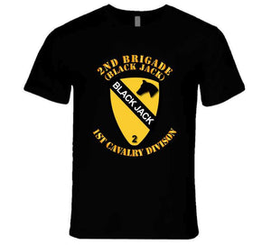 Army - 2nd Brigade - 1st Cav Div - Black Jack No Offset T-shirt