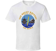 Load image into Gallery viewer, Navy - Uss Mount Whitney (lcc20) - Vox Maris Wo Border X 300 T Shirt
