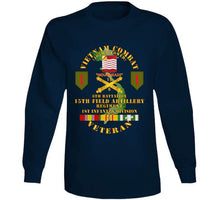 Load image into Gallery viewer, Army - Vietnam Combat Vet - 6th Bn 15th Artillery - 1st Infantry Div W105mm T Shirt
