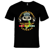 Load image into Gallery viewer, Army - Vietnam Combat Veteran W 101st Airborne Div Ssi V1 - T-shirt
