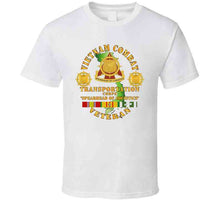 Load image into Gallery viewer, Army - Vietnam Combat Vet - Transportation Corps  W Vn Svc X 300 T Shirt
