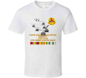 Army - 240th Assault Helicopter Co W 12th Cab W Vn Svc T Shirt