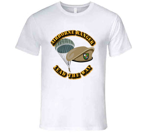 SOF - Airborne Ranger - Beret - Lead the Way w paratroop T Shirt