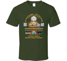 Load image into Gallery viewer, Army - 1st Battalion, 7th Infantry - 3rd Id - Battle Medina Ridge W M1 - M2 - Desert Storm Veteran X 300 T Shirt
