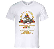 Load image into Gallery viewer, Army - Cold War Vet - 2nd Armored Division - Lucius D. Clay Kaserne, Garlstedt, Germany - M60a1 Tank W Cold Svc X 300 T Shirt
