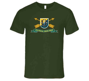 Army - 8th Special Forces Group - Flash W Br - Ribbon X 300 T Shirt