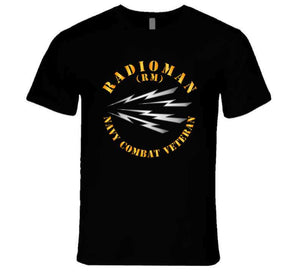 Navy - Rate - Radioman - Navy Combat Veteran T Shirt
