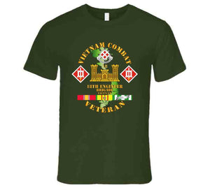 Army - Vietnam Combat Engineer - 18th Engineer Bde W Svc T Shirt