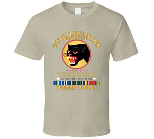 Army - 66th Infantry Div - Black Panther Div - Wwii W Ss Leopoldville W Eu Svc Long Sleeve T Shirt