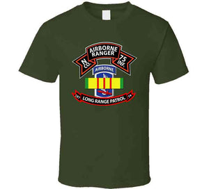 N Co 75th Ranger - 173rd Airborne Brigade - VN Ribbon - LRSD T Shirt